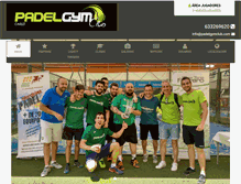 Tablet Screenshot of padelgymclub.com